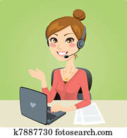 callcenter, frau callcenter, frau