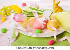 Easter table setting