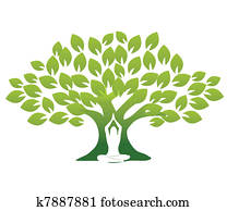 joga, und, baum joga, und, baum