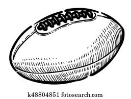 karikatur, bild, von, rugby ball karikatur, bild, von, rugby ball