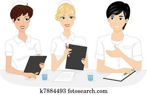 krankenschwester, versammlung krankenschwester, versammlung