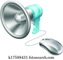 Megaphone mouse concept Megaphone mouse concept