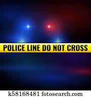 polizei, lichter, und, band polizei, lichter, und, band