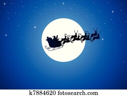 Santa And The Moon Santa And The Moon