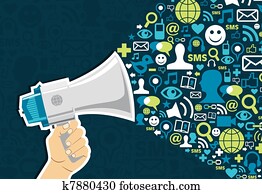 social, mídia, marketing