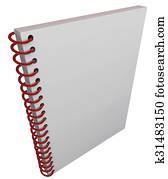 Spiral Bound Book Cover Notebook Journal Blank Copy Space
