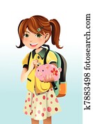 Student saving money