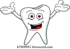 Tooth cartoon character Tooth cartoon character