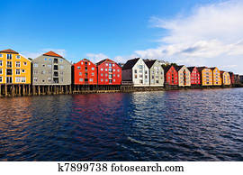 Cityscape of Trondheim, Norway Cityscape of Trondheim, Norway