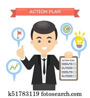 clovek, s, chod, plan.