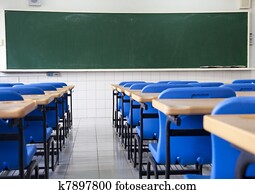Empty classroom of school Empty classroom of school