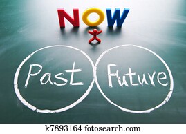 One man between past and future. One man between past and future.