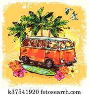 Surf Bus Sketch Concept Surf Bus Sketch Concept