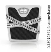 למדוד סרט, עטוף, מסביב, bathr