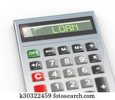 3d calculator word text loan