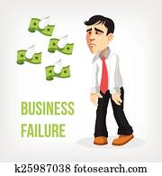 Businessman loss money