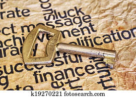 finanz, und, goldenes, schlüssel