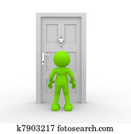 דפוק, ב, דלת