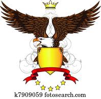 Eagle with shield Eagle with shield