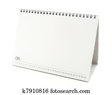 em branco, calendário desktop