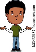 Teen Boy Shrug Teen Boy Shrug