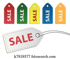 verkauf, etikette