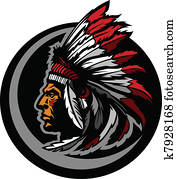 amerikanisch, eingeborener indianer, oberhaupt, maskottchen amerikanisch, eingeborener indianer, oberhaupt, maskottchen