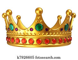 Golden royal crown Golden royal crown