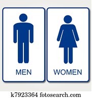 hombres y mujeres, señal