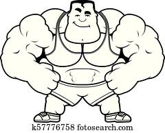 karikatur, trainer, sicher karikatur, trainer, sicher