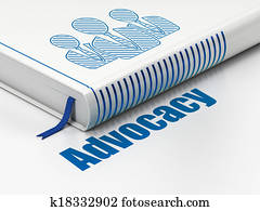 Law concept: book Business People, Advocacy on white background Law concept: book Business People, Advocacy on white background