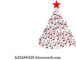 natal, música, árvore