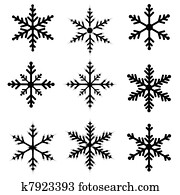 Snowflake Silhouettes Snowflake Silhouettes