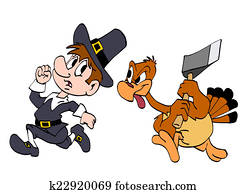 Thanksgiving Turkey And Pilgrim Thanksgiving Turkey And Pilgrim