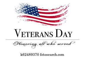 Veterans day cover with flag Veterans day cover with flag