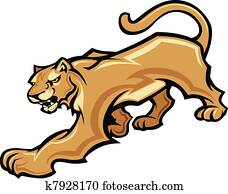 פומה, קמיע, גוף, וקטור, גרפי