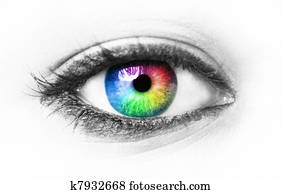 Colorful eye Colorful eye