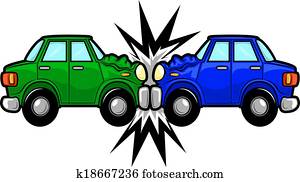 תאונה של מכונית, ציור היתולי