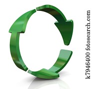 3d recycle icon 3d recycle icon