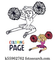 Cheerleader Color Clip Art | Our Top 256 Cheerleader Color Vectors