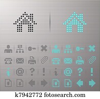 Computer and Internet icons Computer and Internet icons