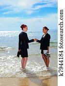 corporativo, en la playa