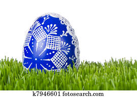 easter egg in grass easter egg in grass