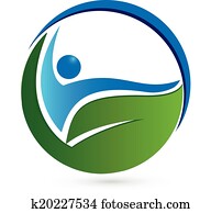 Healthy concept logo Healthy concept logo