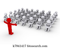 Leader is teaching people Leader is teaching people
