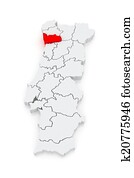 mapa, de, porto., portugal. mapa, de, porto., portugal.