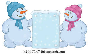 snowmens, בחורים, עם, חתום