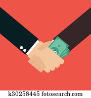 záležitosť, skazenosť, handshake