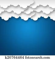 曇った空 背景 手段 Cloudscape あるいは 嵐である 風景 イラスト K Fotosearch