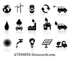 black eco icon black eco icon